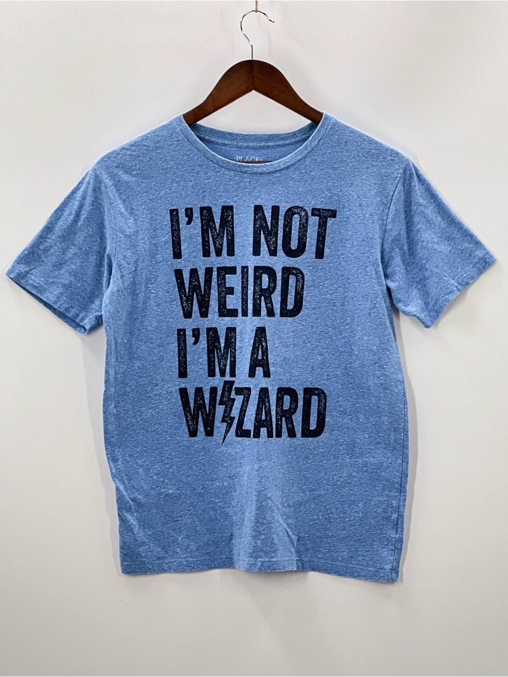 412 Place Kids XXL 16 Blue Short-Sleeve I’m Not Weird I’m A Wizard T-shirt